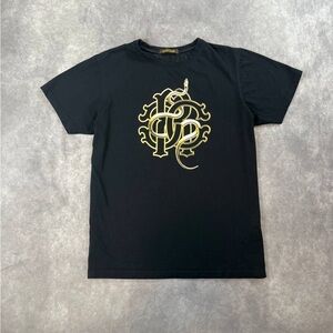Roberto Cavalli Snake Logo Tee Shirt Logo Monogram Women’s L Size
